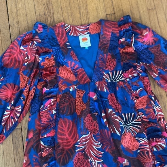 Farm Rio Animals Tapestry Midi  Dress - Picture 3 of 11